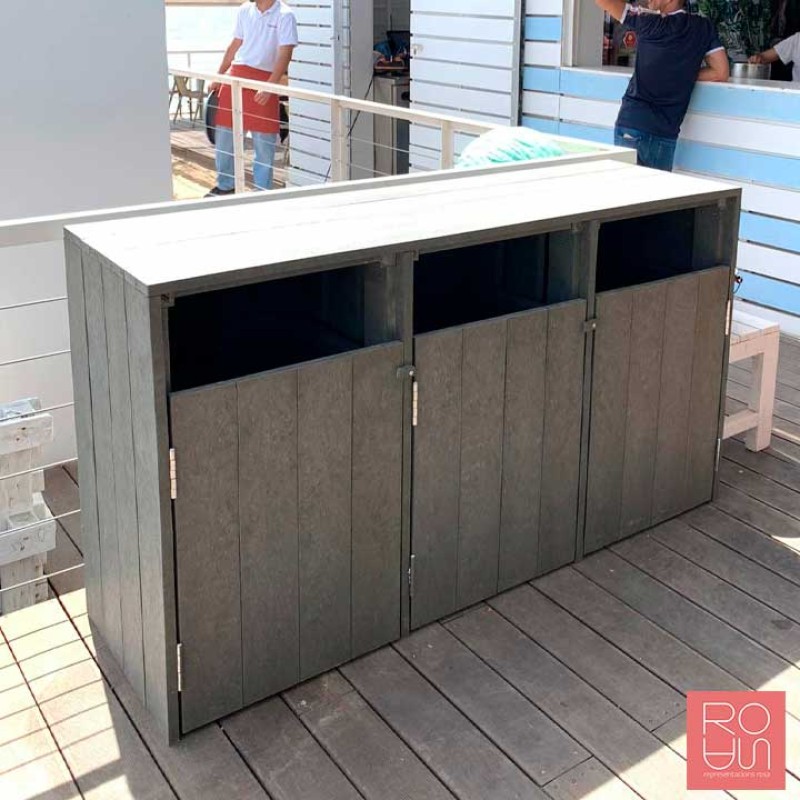 Cobre contenidor Triple TRIPOLI | Plàstic Reciclat Sostenible